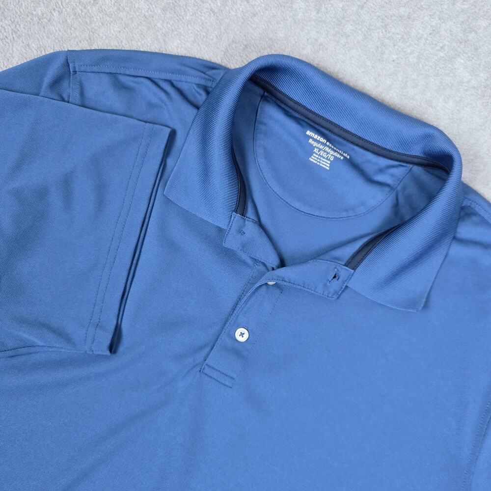 🌼Amazon Essentials XL Blue Performance Golf Polo Shirt
